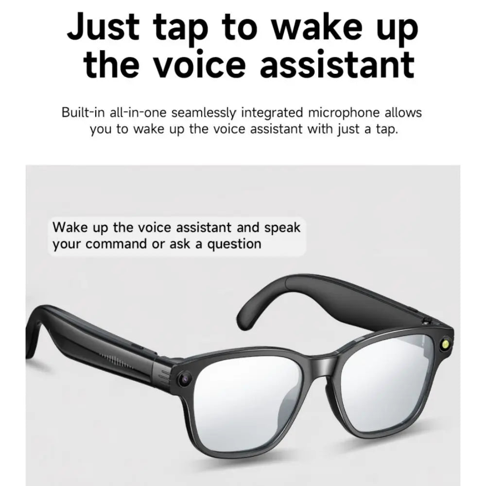 Fashion L801 Smart Glasses Camera 8MP 4K Video Recording WiFi for 5.4 Contact AI ChatGPT Real-time Translation Meeting
