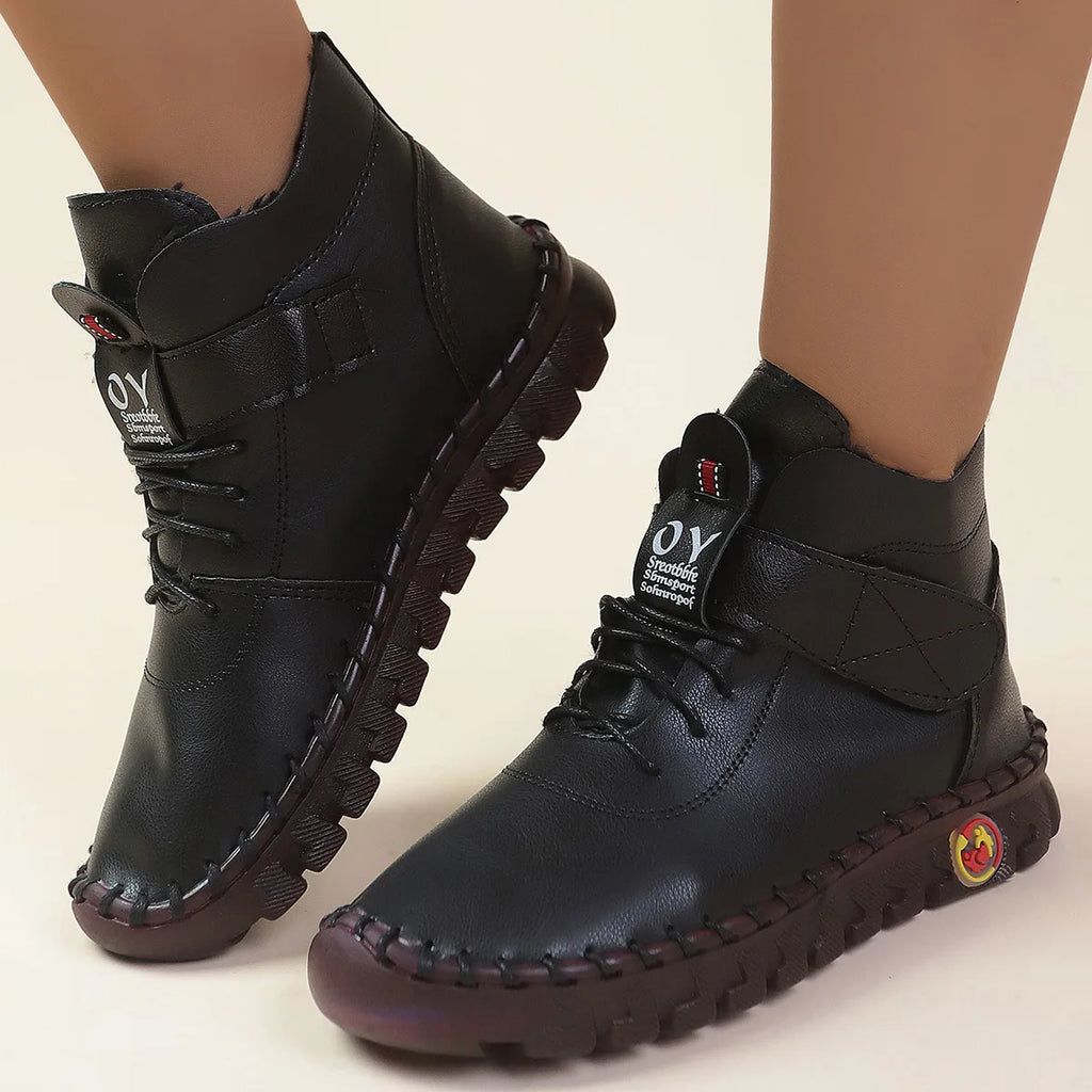QLFashion Size Boots Women 2024 Autumn and Winter New Round Head Flat Womens Wholesale 231