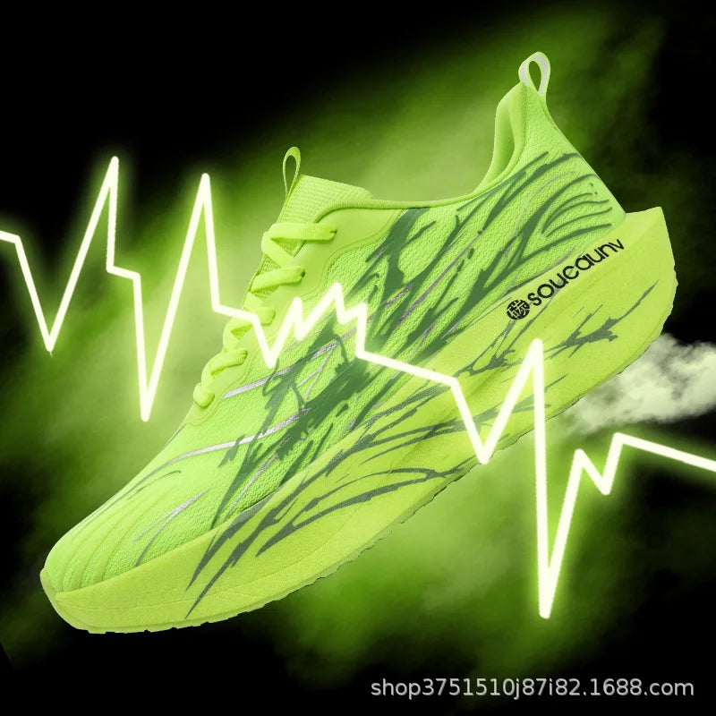 Elite Carbon Plate Running Shoes Men's Supercritical Foam Racing Sneakers Professional Marathon Sports Shoes