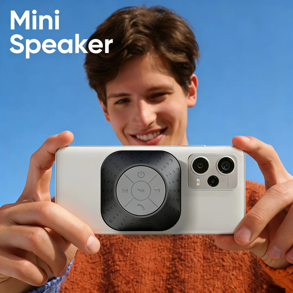 Portable Mini for V5.3 Speaker Built-in Microphone Featuring Powerful Sound Effects Rich Bass Large Plastic Suction Cup