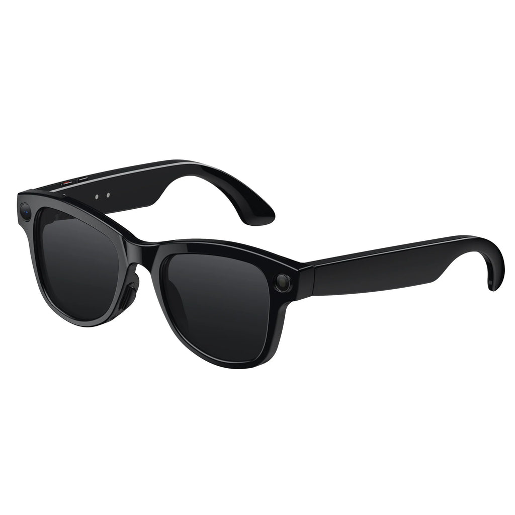 M02 Fashion Smart Glasses with Charging Case 8-Megapixel High-Definition Camera AI Translation Video & Photo Recording 32GB