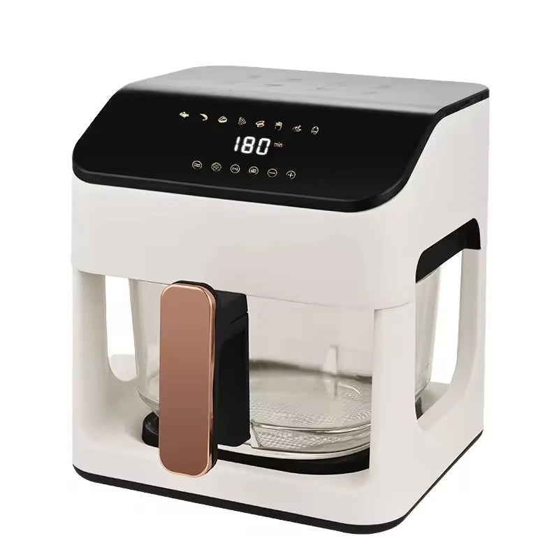 Household Electric Square Modern Air Fryer Large Capacity Plastic Observation Window Multifunctional Automatic