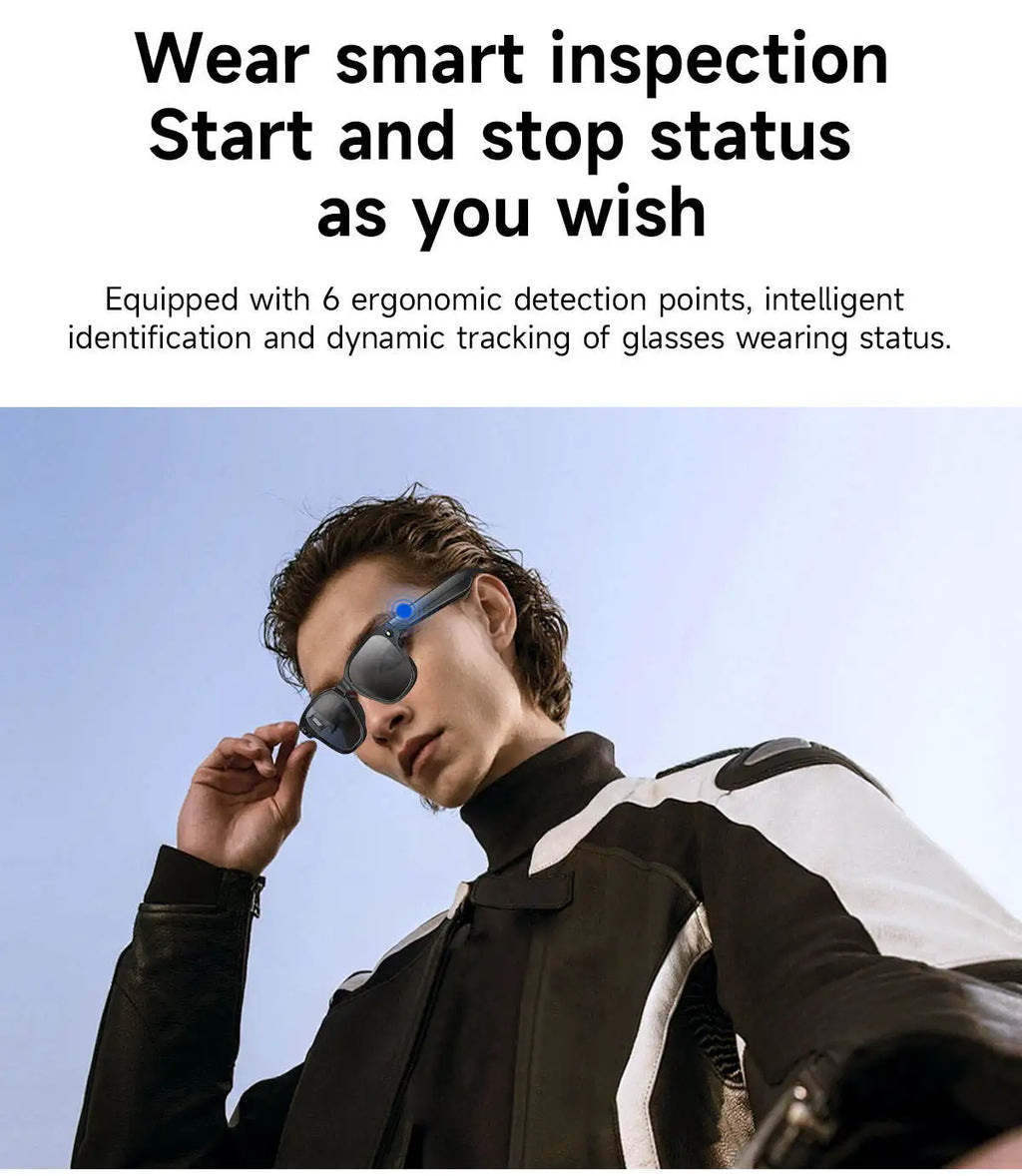 Fashion L801 Smart Glasses Camera 8MP 4K Video Recording WiFi for 5.4 Contact AI ChatGPT Real-time Translation Meeting