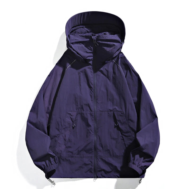 Sunscreen Jacket for Men and Women Couple's Style Ice Silk Quick-Drying Skin Jacket