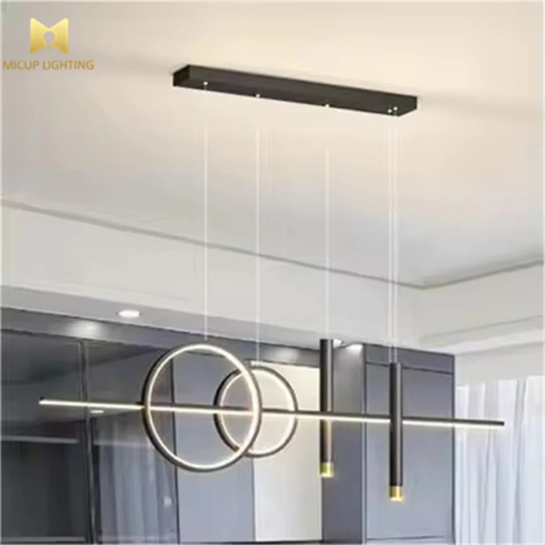 Minimalist Single-Head Wire Ceiling Pendant Light Classic Elegant Living Room Dining Room High-End Sense Bar Pendant Light