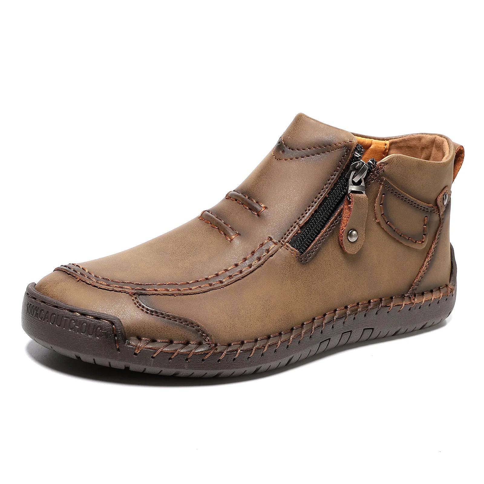 Cross-border Explosions Large Size Men's Outdoor Casual Flat  Martins Short Boots 828 Zapatos De Hombre Chaussures Pour Hommes