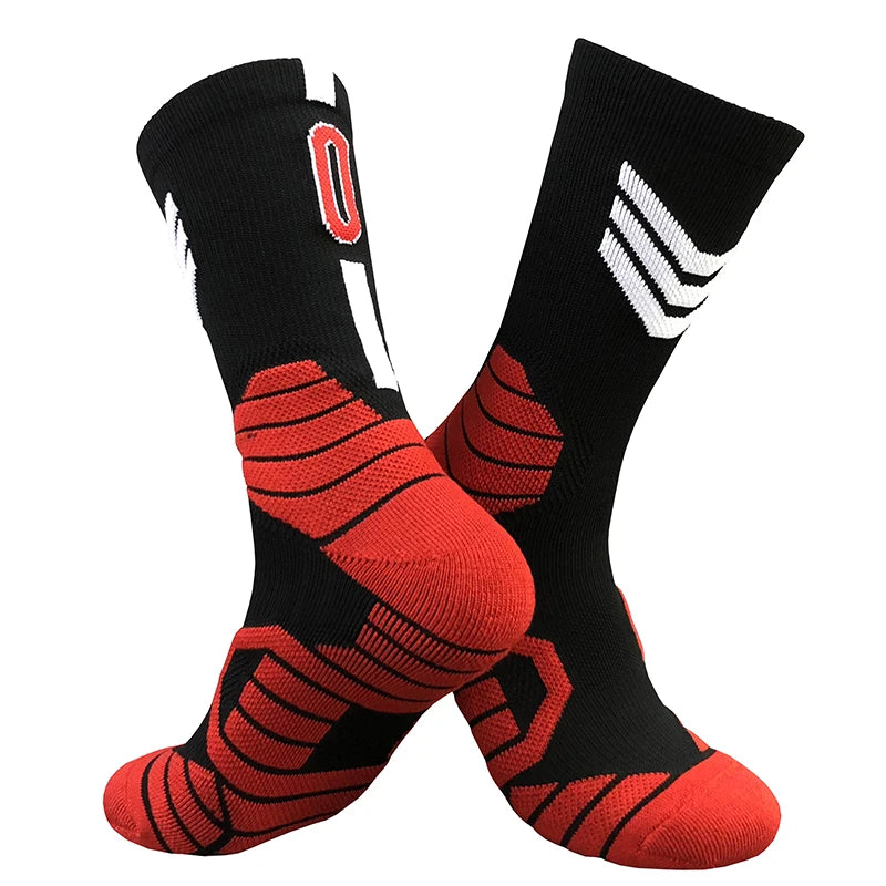 Morant Twelve BOS Basketball Player Star Thick Sport Crew Man MEM USA Socks Digital Number No12 Point Guard Golden State US Team