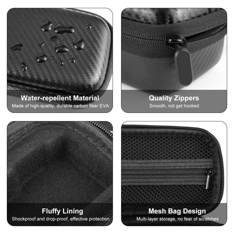 PULUZ Mini Body Bag Portable EVA Storage Bag for DJI Osmo Pocket 3  (Black)