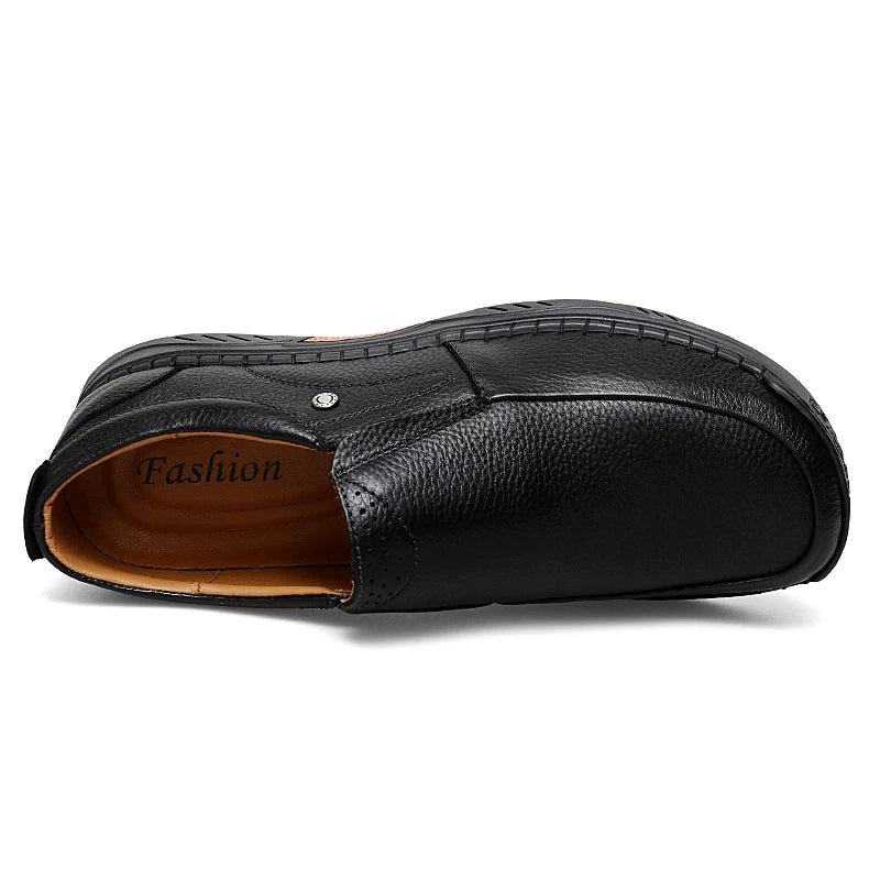 Men's Loafers Loafer Flats Fisherman Driving Walking Oxford Shoes Leather Slip on Low-top Work & Safety Handmade Shock Resistant