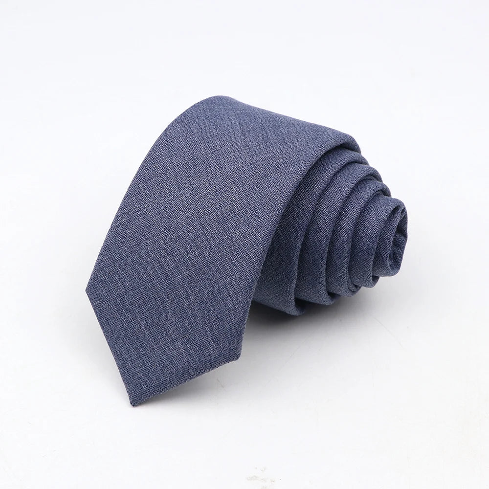 Fashion Neckties Classic Men's Slik Polyester Solid Color Tie For Business Party Wedding Suit Shirt Skinny Neck Ties Accessory - Free Item.