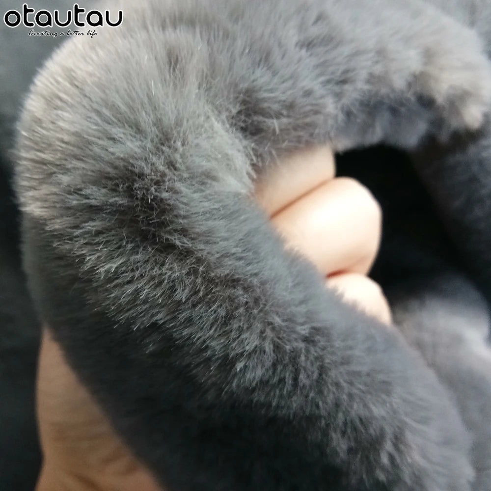 OTAUTAU Faux Bunny Fur Cushion Cover Throw Pillow Case Dropshipping KD006【No Filler Inside! You Need To Fill It By Yourself !】