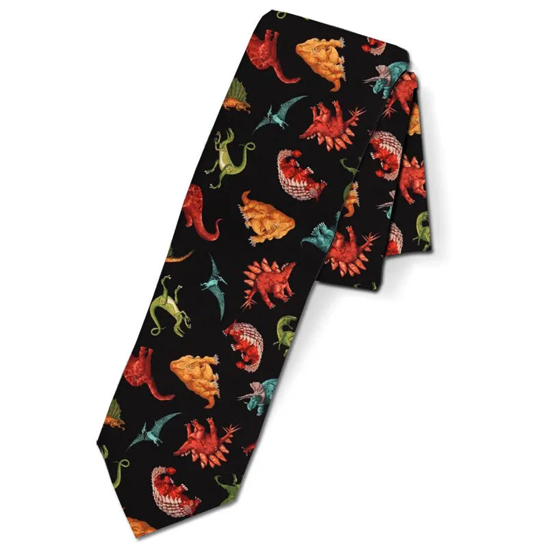 Classic Fashion Men's Tie 2024 Suit accessories NeckTies Printed Polyester Ties 8 cm Necktie for Women 6S-LD43 - Free Item