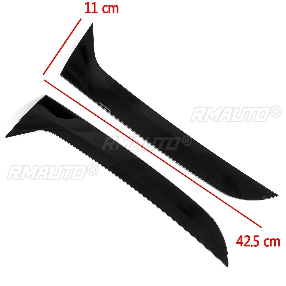 Gloss Black Rear Window Side Spoiler Canard Canards Splitter for VW Tiguan MK1 2007 2008 2009 2010 2011 2012-2016/for MK2 2017+