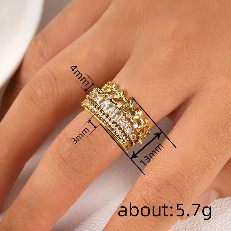 T0345 White Gold Diamond Rings Round Brilliant Cut Natural D Color Classic Women's Wedding Jewelry