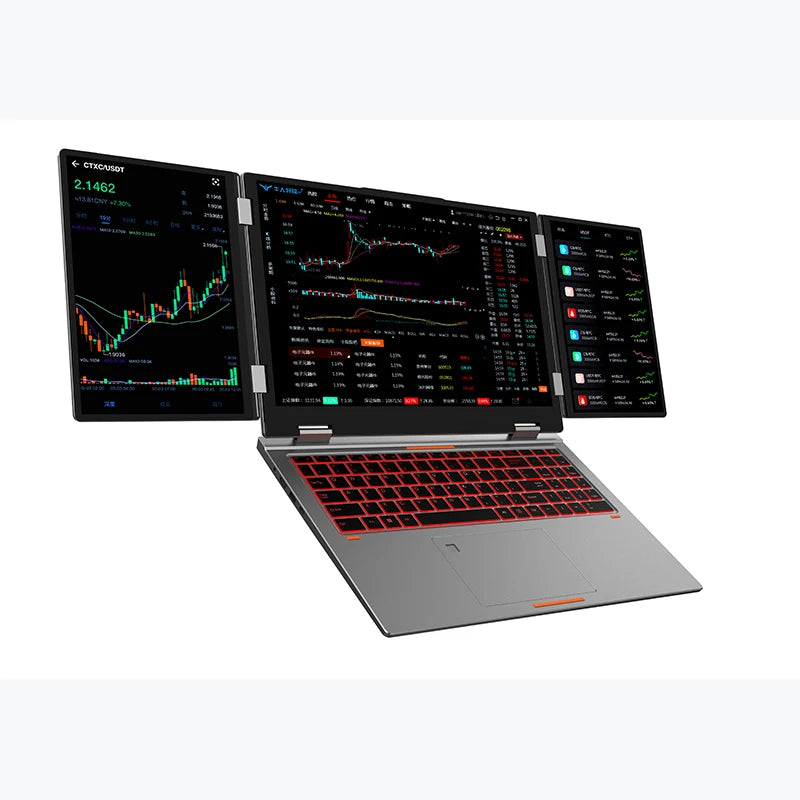 New Powered Triple Screen Laptop Intel Core I7 12-Core 16" Inch Win11 64GB RAM 1TB SSD Business Laptop Metal Body Dual Fan