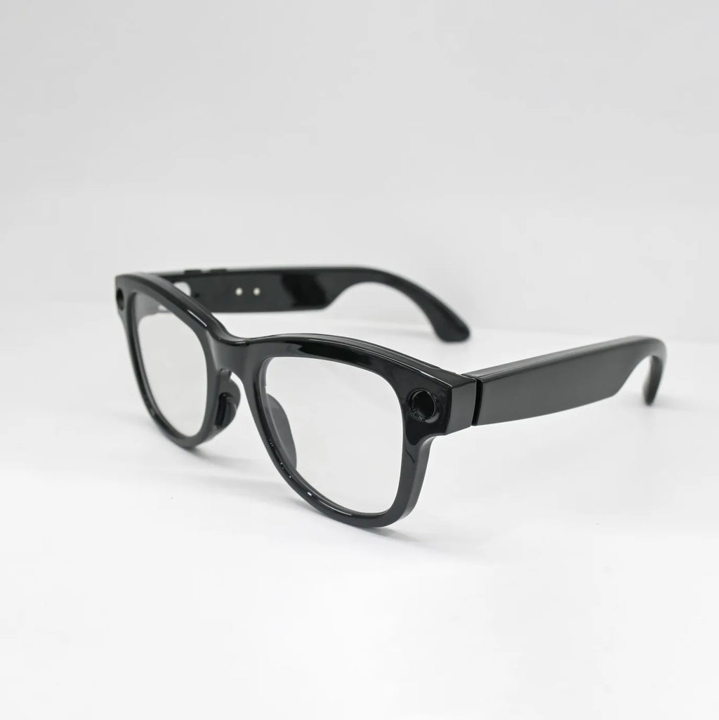 Houmi Island M02 Factory Custom AI Smart Glasses Dual Camera 800W Anti-Shake GPS IP54 Waterproof Camera Music Real-Time