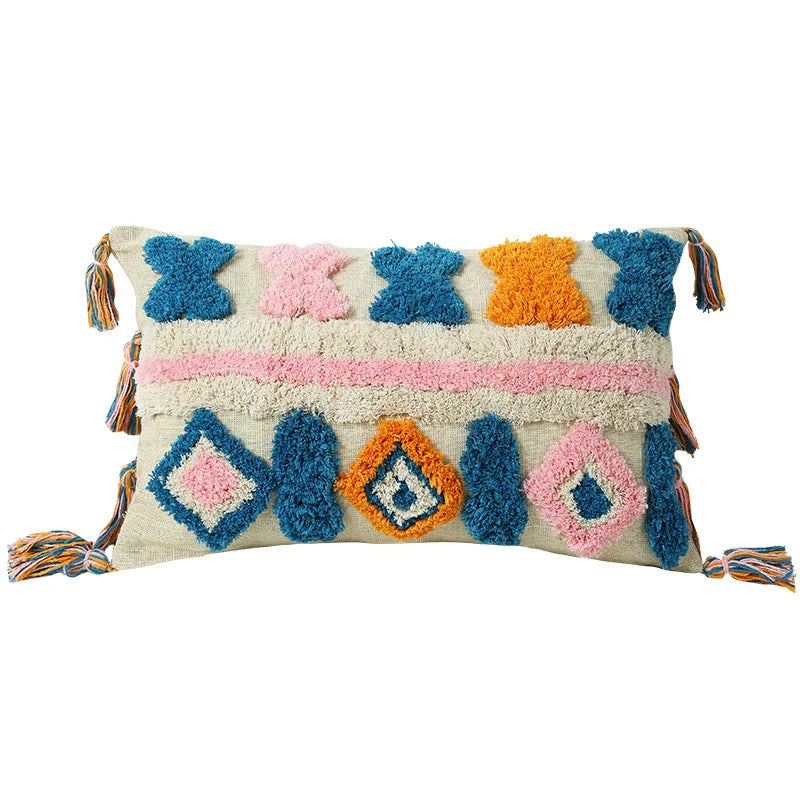 45 * 45/30 * 50cm Moroccan Bohemian Plucked Nordic Style Pillowcase Hotel Home Living Room Sofa Cushion Cover