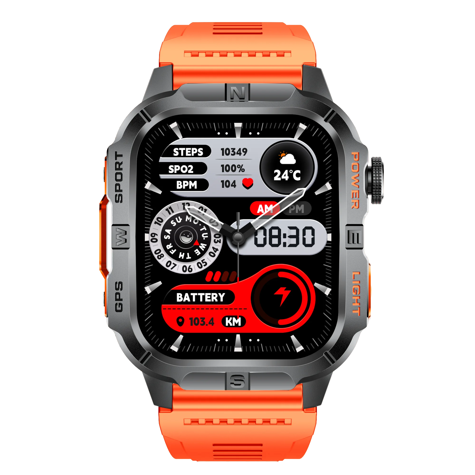 2025 New Design Stainless Steel Build Smart Watch Health Monitoring Multiple Sports Modes Wireless Call Unisex