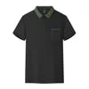 New Design Unisex Plain Short Sleeves Corporate Oversized ProfessionalGolf T-shirtLapel Custom Work