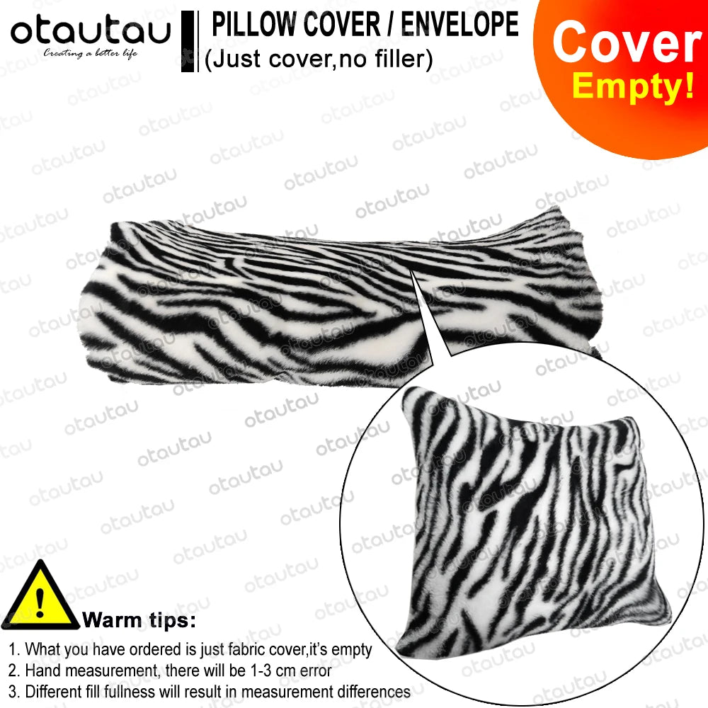 OTAUTAU Faux Bunny Fur Cushion Cover Throw Pillow Case Dropshipping KD006【No Filler Inside! You Need To Fill It By Yourself !】