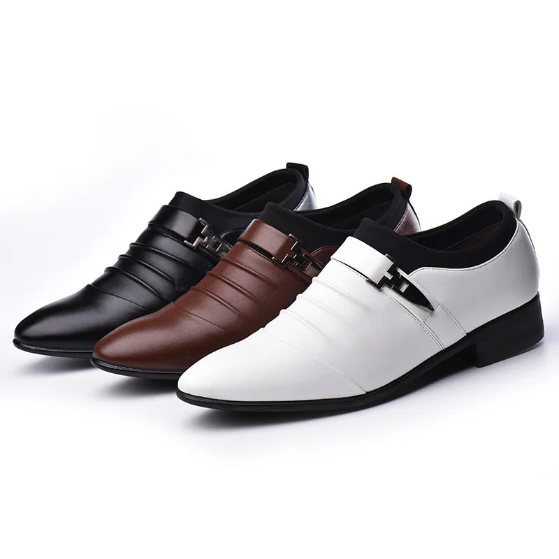 Big size fashion Mens brogue shoes wedding Business dress Nightclubs oxfords Breathable Working lace up shoes 2021 new