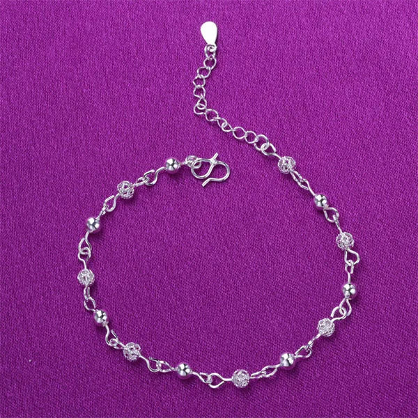 Multi-style High Quality Silver Plated Anklet For Women Girls Fashion Simple Jewelry New style Hot Selling