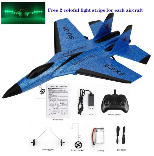 Plane Toy SU-35 RC Remote Airplanes Children Gift Assembled Flying Model Toys Outdoor Toys Outdoor Toys