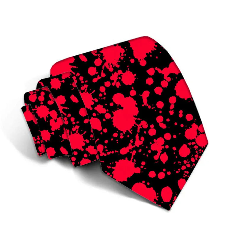 Classic Fashion Men's Tie 2024 Suit accessories NeckTies Printed Polyester Ties 8 cm Necktie for Women 6S-LD43 - Free Item