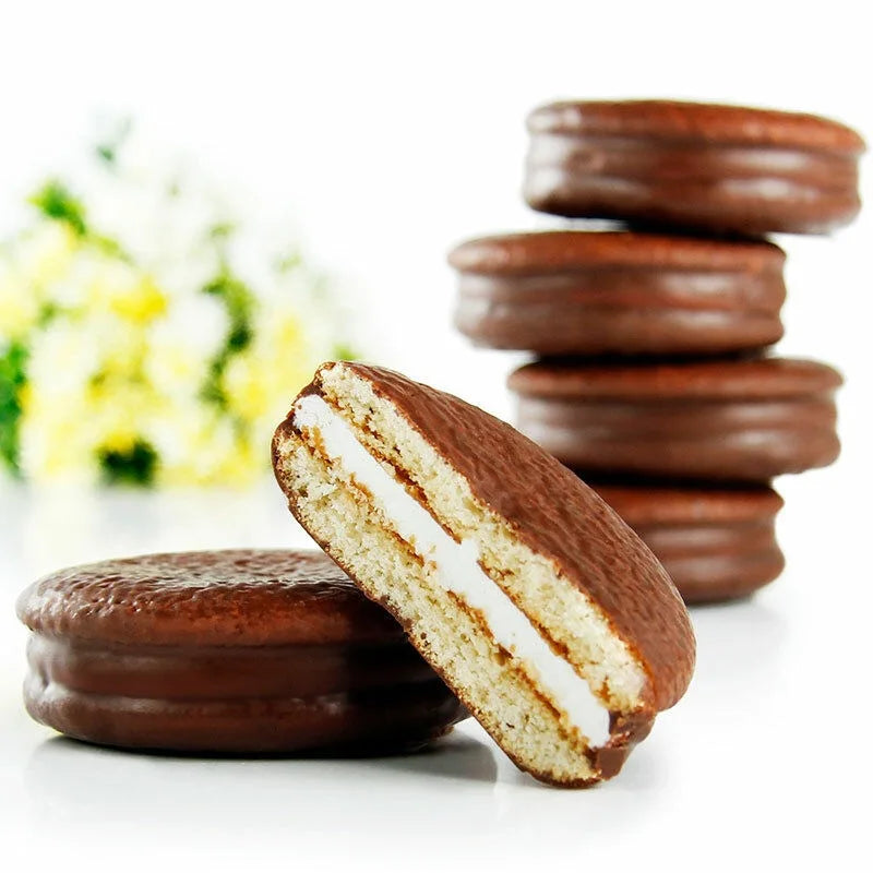 Wholesale 2pcs Holiday Pie in 48 Boxes Nutritious Breakfast Soft Pastry Chocolate Flavored Casual Food with Cheese & Sweet