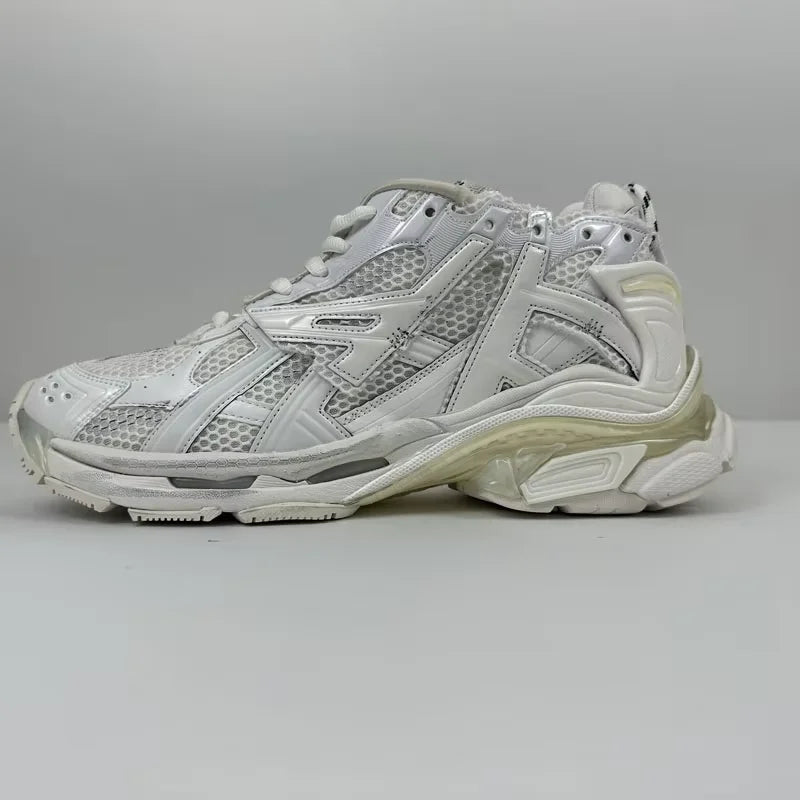High Quality Men's Black Mesh Casual Sneakers Light Weight Anti-Slip Lace-Up Walking Shoes Fashion Trend Arch Support Spring