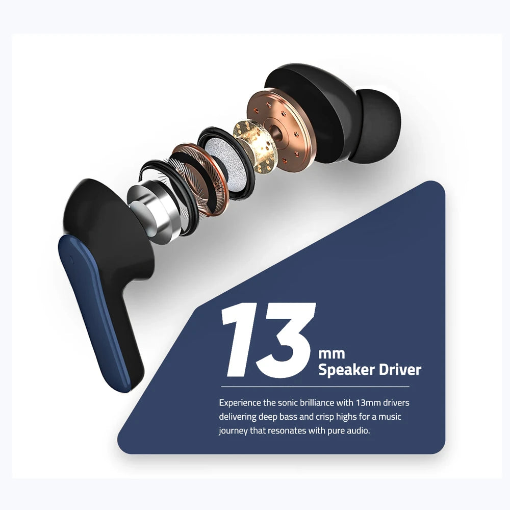 Colorful Wireless Earbuds Touch Control Earphone TWS Headset With Deep Bass Sound 650mAh Large Battery Support ANC APP Control - Free Item