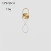 Modern Decorative Acrylic LED Wall Lamp for Indoor Lighting Copper Wireless Minimalist Wall Sconce Light