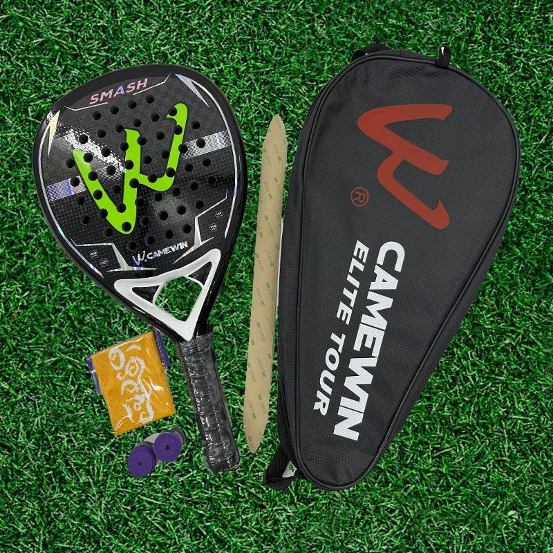 CAMEWIN Kaiwei High Power Padel Tennis Racket with EVA Grip and Nylon Net for Training Game-Direct Manufacturer's Stock