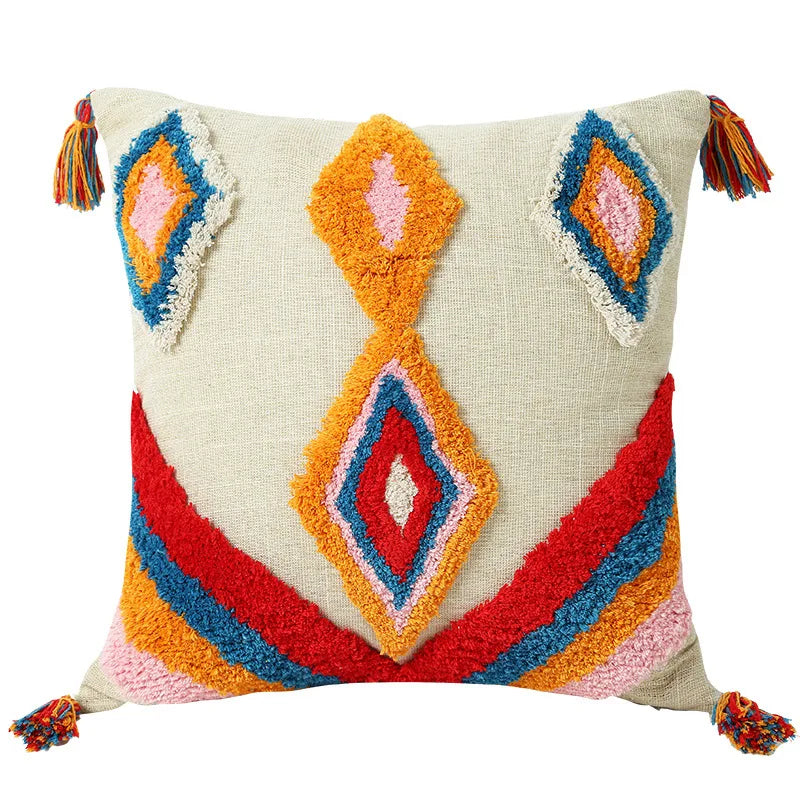 45 * 45/30 * 50cm Moroccan Bohemian Plucked Nordic Style Pillowcase Hotel Home Living Room Sofa Cushion Cover