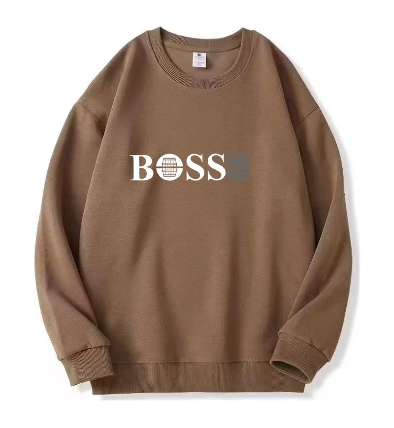 Wholesale High Quality Custom LOGO Lightweight Spandex/Cotton Outdoor Exercise Crew Neck Sweatshirt Casual Solid Sweatshirt