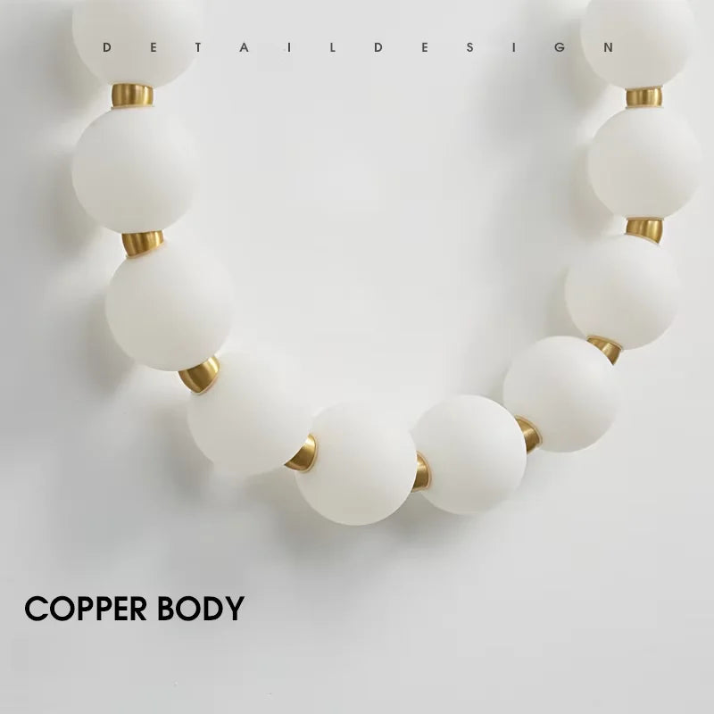Modern Decorative Acrylic LED Wall Lamp for Indoor Lighting Copper Wireless Minimalist Wall Sconce Light