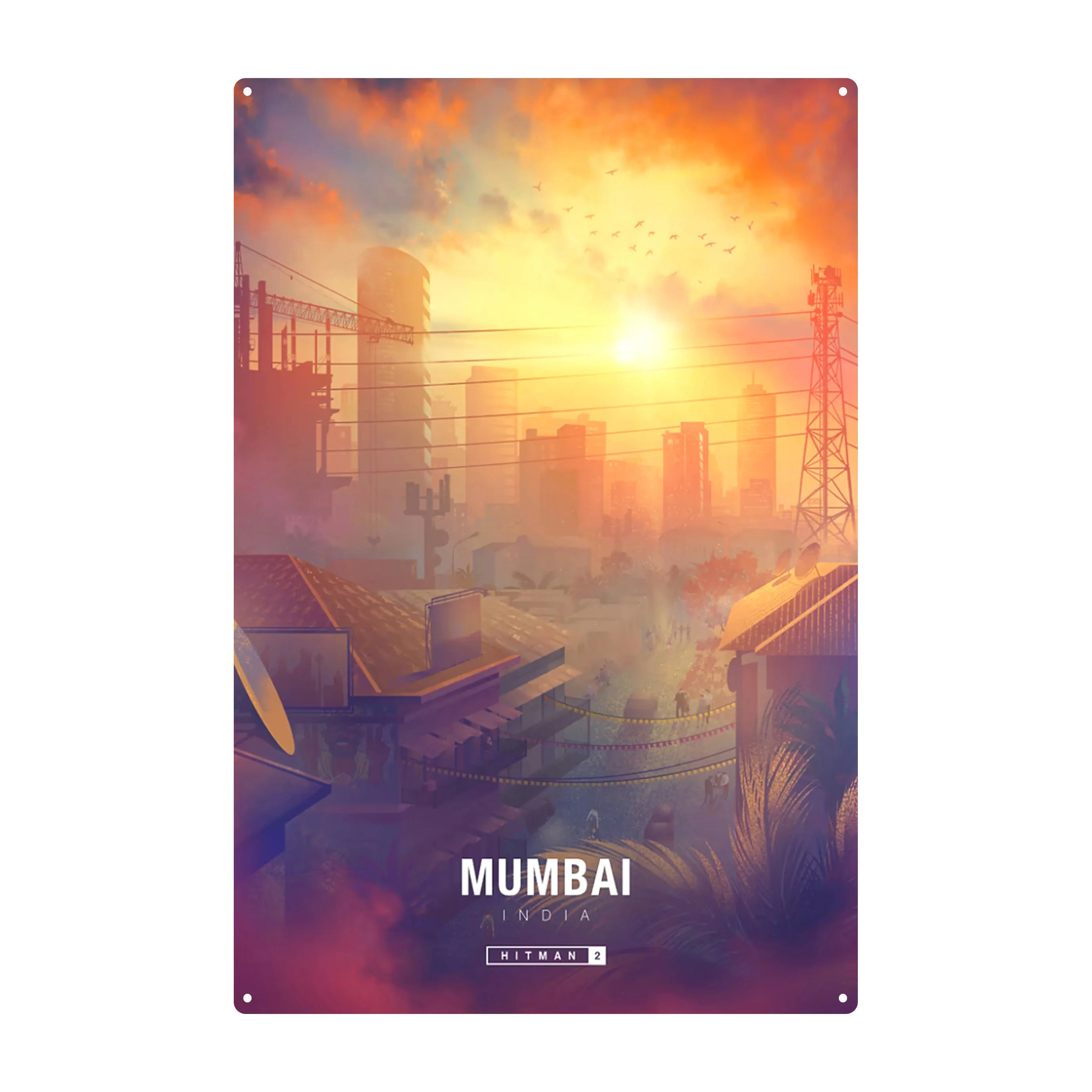 2025 Custom Retro Home Decorative Metal Sign Wholesale Tin Poster UV Printed India Scenic Spot Wall Decor From Home