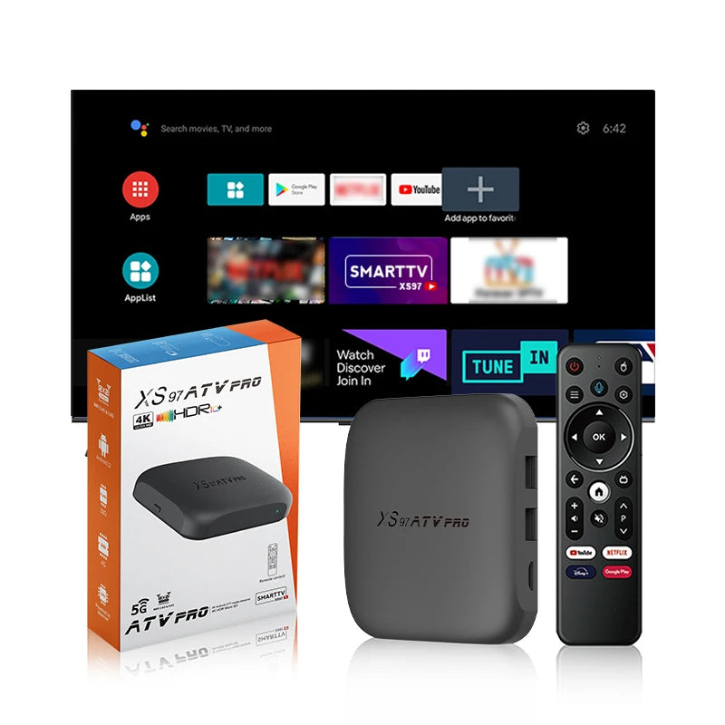 Wholesale OTT Smart IP TV Box XS97 ATV Pro Best for Dutch Support Canada USA German UK Arabic Bulgaria Smart  Tv Box