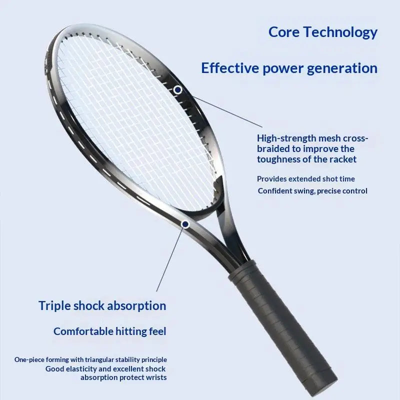 Professional Portable Aluminum Alloy Nylon Sports Racket Designed for College PE Classes in Tennis and Badminton
