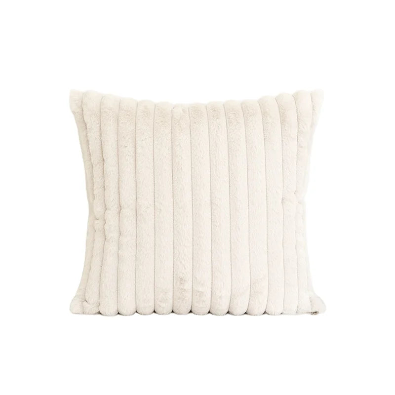 Plush Faux Rabbit Fur Sofa Cushion Cover Interior Decorative Jacquard Throw Pillow case Living Room Decor Hotel Supplies