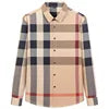 Men's High-End Fashion Long Sleeve Plaid Shirt Casual Non-Iron Striped Design Anti-Pilling Feature for Autumn Season