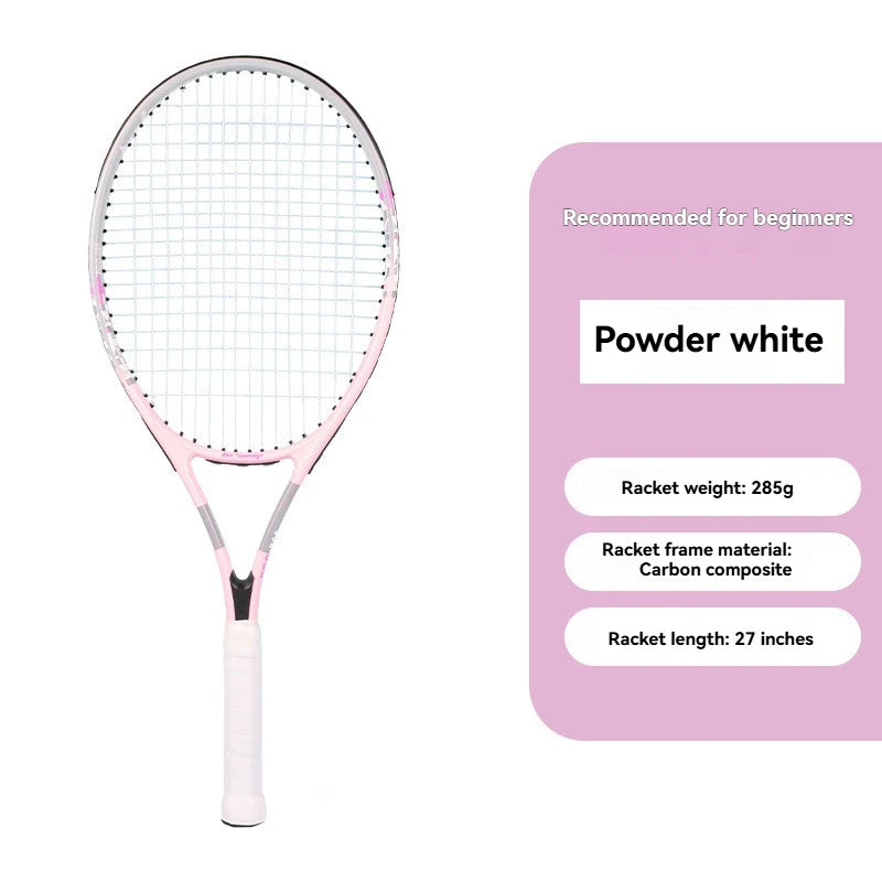 27-inch High-Performance Tennis Racket Aluminum Alloy Frame Tennis Racket High-Tension Nylon Racket