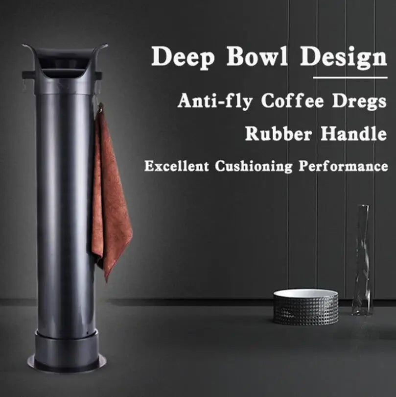 Coffee Knock Box Espresso Anti-splash Dregs ABS Large Capacity Deep Bowl Design Waste Bin for Barista Cafe Accessories