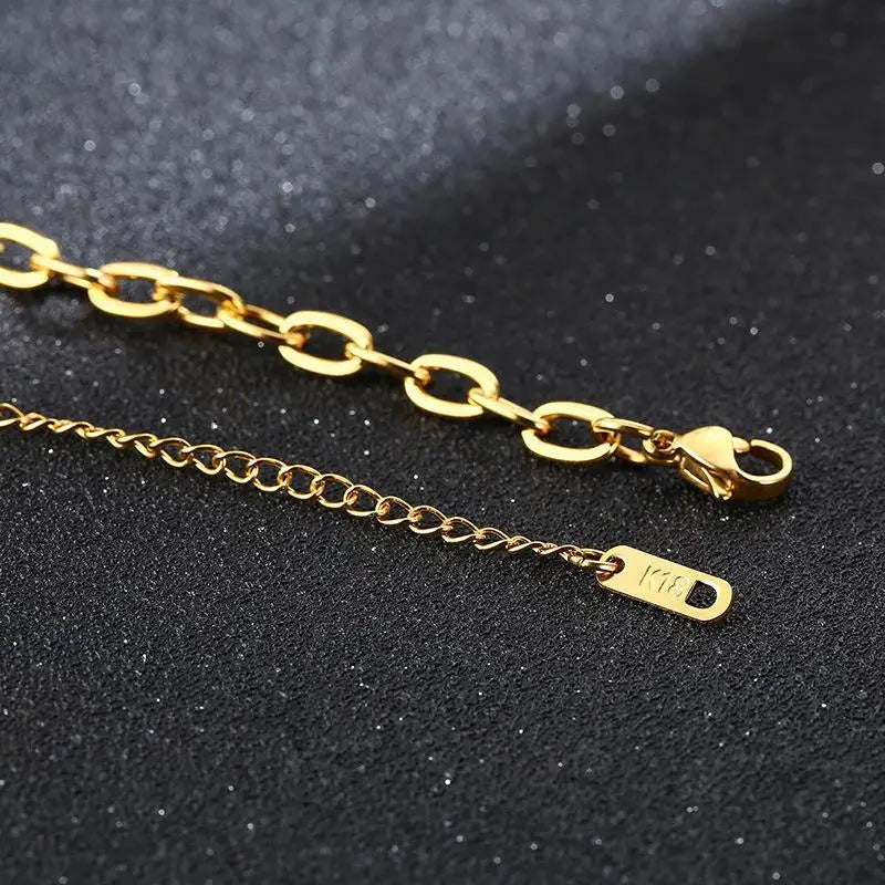 Popular Latest Stainless Steel 18K PVD Diy Gold Plated Chain Necklace Jewelry Roll For Women Men
