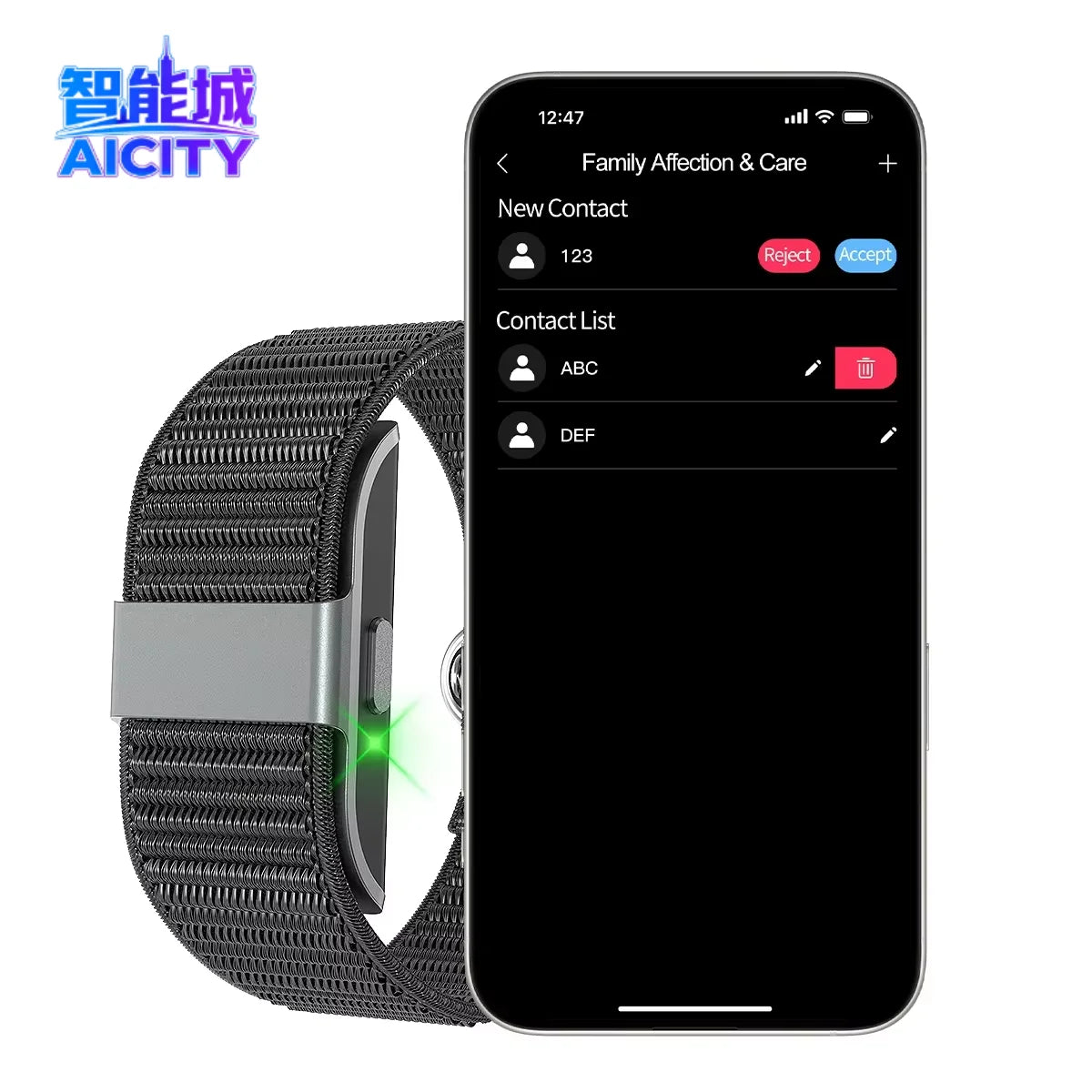 S01 Smart Electronic Bracelet for Sport Fitness Tracker Heart Rate Find My Device & Low Battery Alert Smart Notifications
