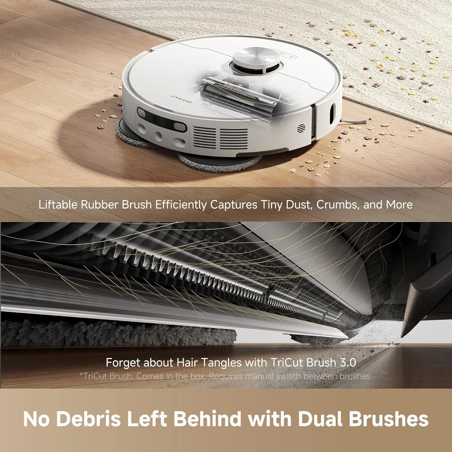 Dreame L10s Pro Ultra Heat Robot Vacuum Cleaner Mop with Wet & Dry Function RV Use 167F Hot Water Auto Refill