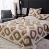 100% Polyester Luxury Jacquard Blanket Diamond Knitted Shawl Printed Geometric Design Four Seasons Use Extra-Large/Large Size