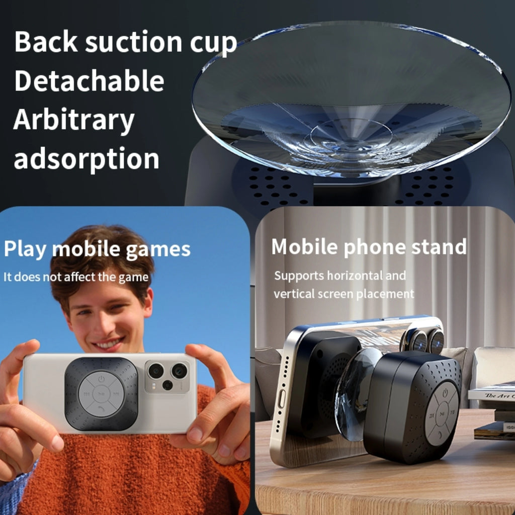 Portable Mini for V5.3 Speaker Built-in Microphone Featuring Powerful Sound Effects Rich Bass Large Plastic Suction Cup