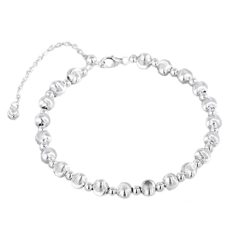 S925 Sterling Silver Gold Fine Beaded Bracelet Women Phantom Flash Streamer Design Chinese Trendy Cat's Eye Bead Zircon