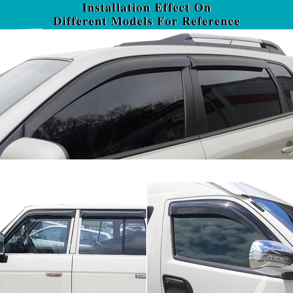 For HONDA CIVIC COUPE 1996-2000 Weathershield Sun Rain Deflector Guard Car Side Window Deflector Out-Channel
